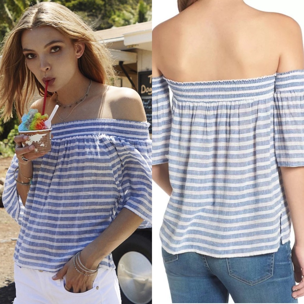 Rails NWT Isabelle Mykonos Off Shoulder Top Sz L